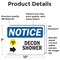 Signmission Decon Shower (Right Arrow) Sign With Symbol, 10 in W x Rectangle, Vinyl Decal OS-2PACK-NS-D-710-L-10954 - alternate 3